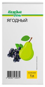 Изображение товара Напиток сокосодержащий «Каждый день» Фруктово-ягодный, 1 л