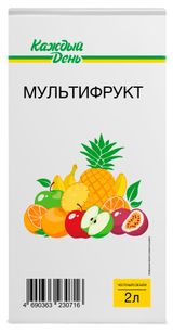 Изображение товара Напиток сокосодержащий «Каждый день» мультифруктовый, 2 л