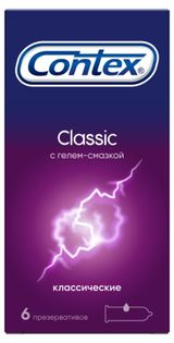 Изображение товара Презервативы Contex Сlassic №6 с гелем-смазкой, 6 шт