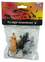Изображение товара Набор 1TOY В мире животных крысы 7 см, 3 шт