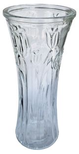 Изображение товара Ваза стеклянная декоративная NinaGlass Алисия прозрачная, 30 см