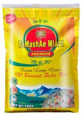 Изображение товара Рис длиннозерный ТaMashae Miadi Басмати пропаренный Индия, 1 кг