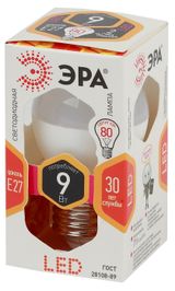 Изображение товара Лампа светодиодная «ЭРА» LED P45-9W-827-E27 Теплый белый