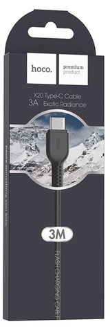 Изображение товара Кабель Hoco USB-Type-C, 3А, 3М черный