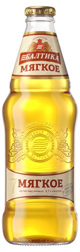 Изображение товара Пиво «Балтика» №7 Мягкое светлое фильтрованное 4,7%, 440 мл