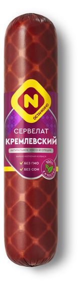 Изображение товара Колбаса варено-копченая «Останкино» Сервелат Кремлевский, 660 г