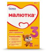 Изображение товара Смесь сухая молочная «Малютка» 3 с 12 мес., 600 г