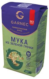 Изображение товара Мука из зеленой гречки Garnec без глютена, 500 г