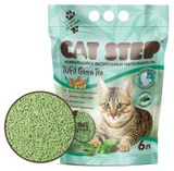 Изображение товара Наполнитель для кошачьего туалета Cat Step Tofu Green Tea комкующийся растительный, 6 л