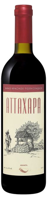 Изображение товара Вино ординарное «Ашамта» Аттахара красное полусладкое Россия, 0,7 л