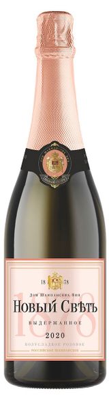Изображение товара Шампанское российское «Новый Свет» выдержанное розовое полусладкое Россия, 0,75 л