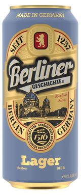 Изображение товара Пиво Berliner Geschichte Helles Lager светлое пастеризованное фильтрованное, 500 мл