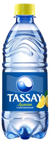 Изображение товара Вода питьевая TASSAY газированная со вкусом лимона, 500 мл