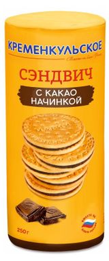 Изображение товара Печенье затяжное «Кременкульское» Сказ от Марии сендвич с какао начинкой, 250 г