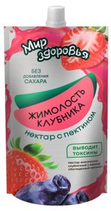 Изображение товара Нектар «Мир Здоровья» жимолость клубника восстановленный с пектином, 300 мл