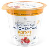 Изображение товара Йогурт «Коломенское» Земляника 2,5% БЗМЖ, 125 г