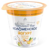 Изображение товара Йогурт «Коломенское» Персик-груша 2,5% БЗМЖ, 125 г