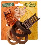 Изображение товара Набор для волос «Забава» крабики 2 шт + резинки