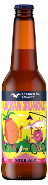 Изображение товара Напиток пивной «Горьковская Пивоварня» Urban Jungle Sour Ale 6,5%, 0,44 л