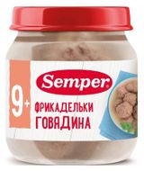 Изображение товара Пюре мясное Semper Фрикадельки из говядины с 9 мес., 100 г