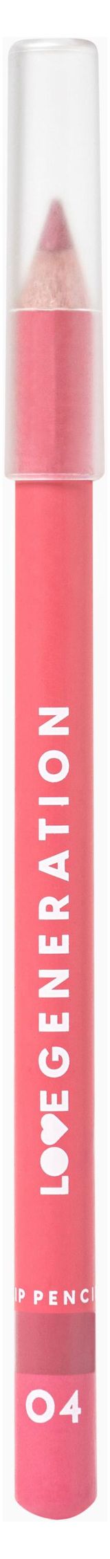 Изображение товара Карандаш для губ Love generation Lip Pencil тон 04 розово-коричневый, 1 шт