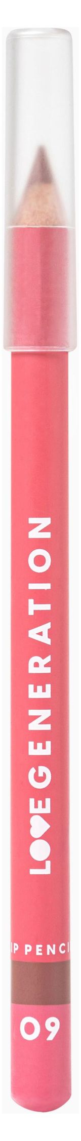 Изображение товара Карандаш для губ Love generation Lip Pencil тон 09 шоколадный, 1 шт