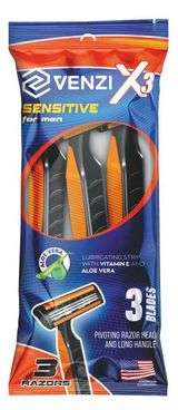 Изображение товара Бритвенные станки Venzi Sensitive одноразовые Х3, 3 шт