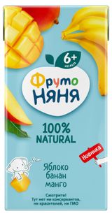 Изображение товара Нектар детский «ФрутоНяня» яблоко манго банан с 6 мес., 200 мл