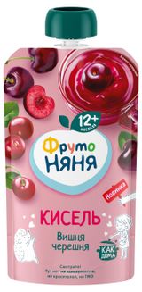 Изображение товара Кисель детский «ФрутоНяня» вишня черешня с 12 мес., 130 мл