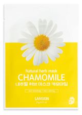 Изображение товара Маска тканевая для лица LANSKIN с экстрактом ромашки, 21 г