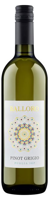 Изображение товара Вино Balloro Пино Гриджио белое сухое Италия, 0,75 л