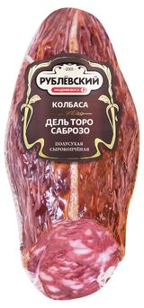 Изображение товара Колбаса сырокопченая «Рублёвский» Дель Торо Саброзо, ~ 0,5 кг