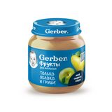 Изображение товара Пюре фруктовое Gerber Яблоко и груша для первого прикорма с 5 месяцев, 125 г