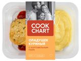 Изображение товара Оладьи куриные Cook Chart с картофельным пюре и томатным соусом, 220 г