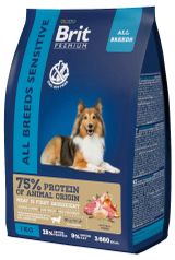 Изображение товара Сухой корм для собак Brit Premium Lamb&Ric гипоаллергенный, 1 кг