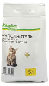 Изображение товара Наполнитель для кошачьего туалета «Каждый День» минеральный впитывающий, 5 л