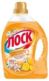 Изображение товара Гель для стирки цветного и белого белья «Лоск» Ароматирапия Цветок апельсина и бергамот, 2,19 л (30 стирок)