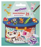 Изображение товара Наклейки декоративные «ЮНЛАНДИЯ» Зверушки, 24 шт