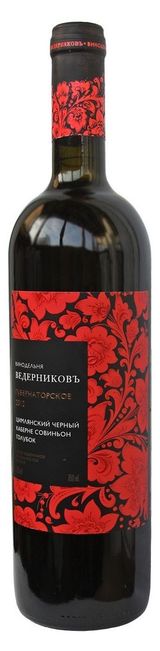 Изображение товара Вино «Винодельня Ведерниковъ» Губернаторское Голубок красное сухое Россия, 0,75 л
