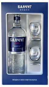 Изображение товара Водка «Балчуг» ХХI век Россия, 0,7 л + 2 стопки