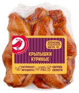 Изображение товара Крылышки куриные варено-копченые АШАН Красная птица копчение на натуральной щепе охлажденные, 400 г