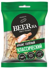 Изображение товара Арахис BEERka жареный с солью, 90 г