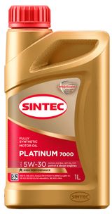 Изображение товара Масло моторное Sintec 5W30 Платинум GT API SL/CF синтетическое, 1 л