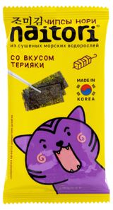 Изображение товара Чипсы Naitori нори из сушеных морских водорослей с терияки, 3 г