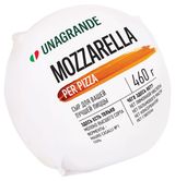 Изображение товара Сыр рассольный Моцарелла Unagrande Mozzarella per pizza для пиццы без глютена шар 45% БЗМЖ, 460 г