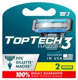 Изображение товара Сменные кассеты TopTech Razor 3, 2 шт