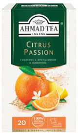 Изображение товара Чайный напиток травяной Ahmad Tea Цитрус Пэйшн, 20х2 г
