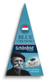 Изображение товара Сыр мягкий Schonfeld Blue Cremoso сливочный с голубой плесенью 50% БЗМЖ, 100 г