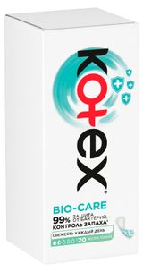 Изображение товара Прокладки ежедневные Kotex Bio-Care Экстра тонкие, 20 шт