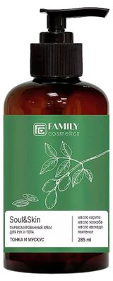 Изображение товара Крем для рук и тела Family Cosmetics soul&skin парфюмированный тонка и мускус, 285 мл